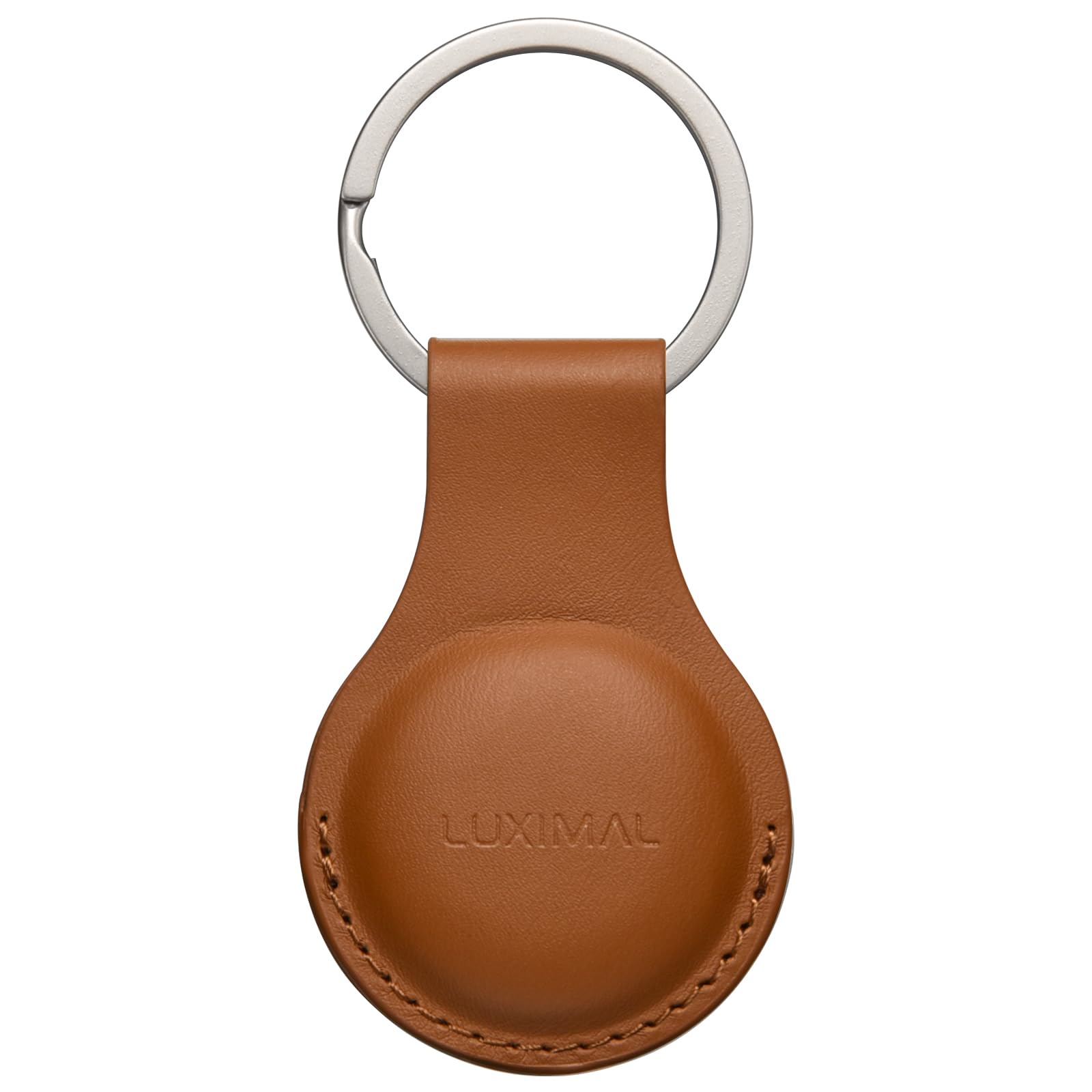 

LUXIMAL for Airtag Case, Magnetic Adsorption, PU Leather Key Ring with Magnetic Lock, Anti-Loss, Convenient, Lightweight, Stylish Key Finder for
