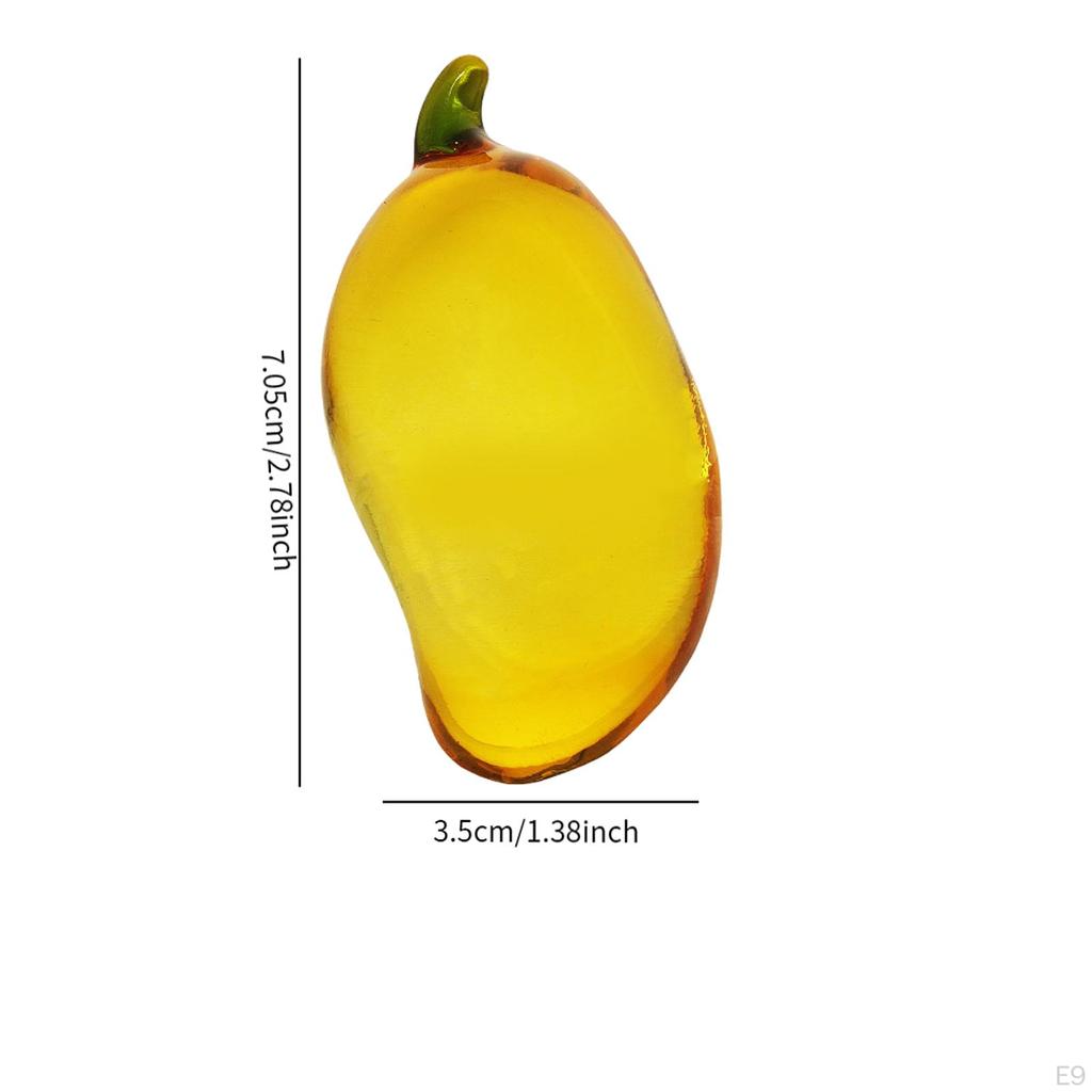 Decorative Fruits Figurines Chirstmas Decor Multicolor Creative Collectible Display Props Crystal