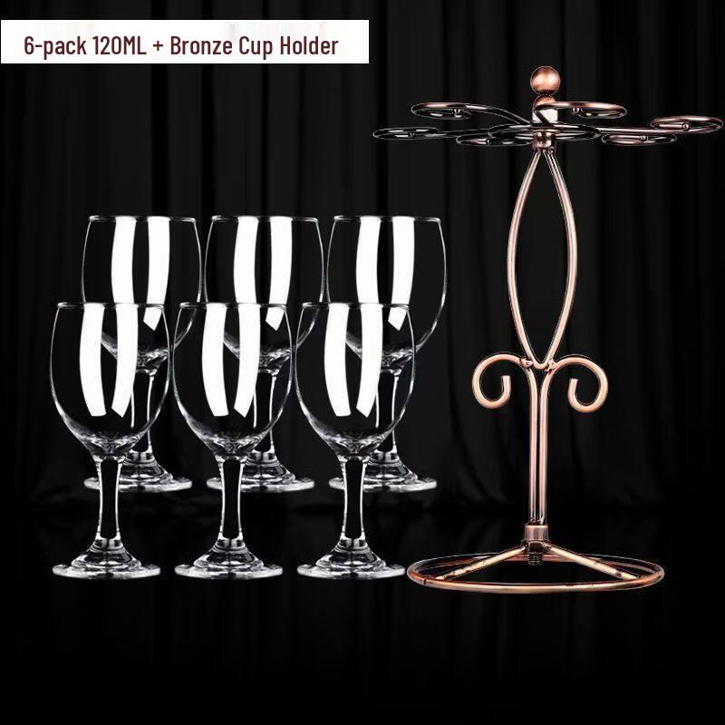 ZISIZ Набор из 6 толстостенных бокалов для красного вина