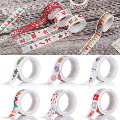 Scrapbooking Stationery Balloon Christmas Tree Sticky Paper Masking Tape Christmas Decor Tape