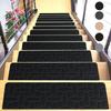 New 76X20cm Staircase Mat Non-Slip Safety Stair Tread Carpet Mat Soft Stripe Self-adhesive Protection Cover Pads Home Decor
