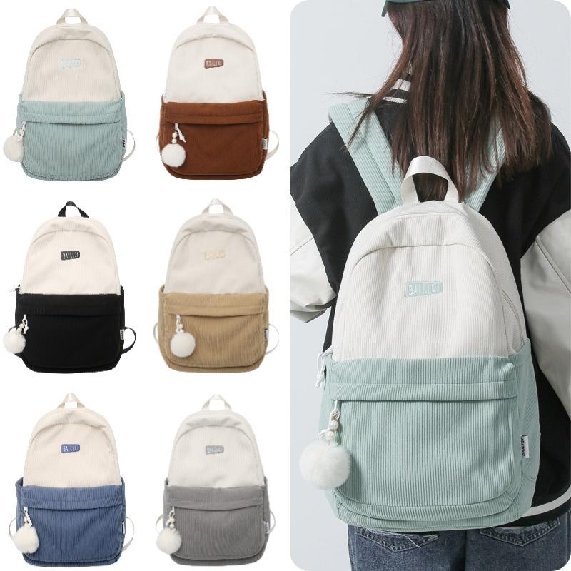Ruiyingzizhi Vintage Ins Autumn And Winter Double Shoulder Backpack For College Students Large Capacity Breathable Street Fashion Style 15-25 Days