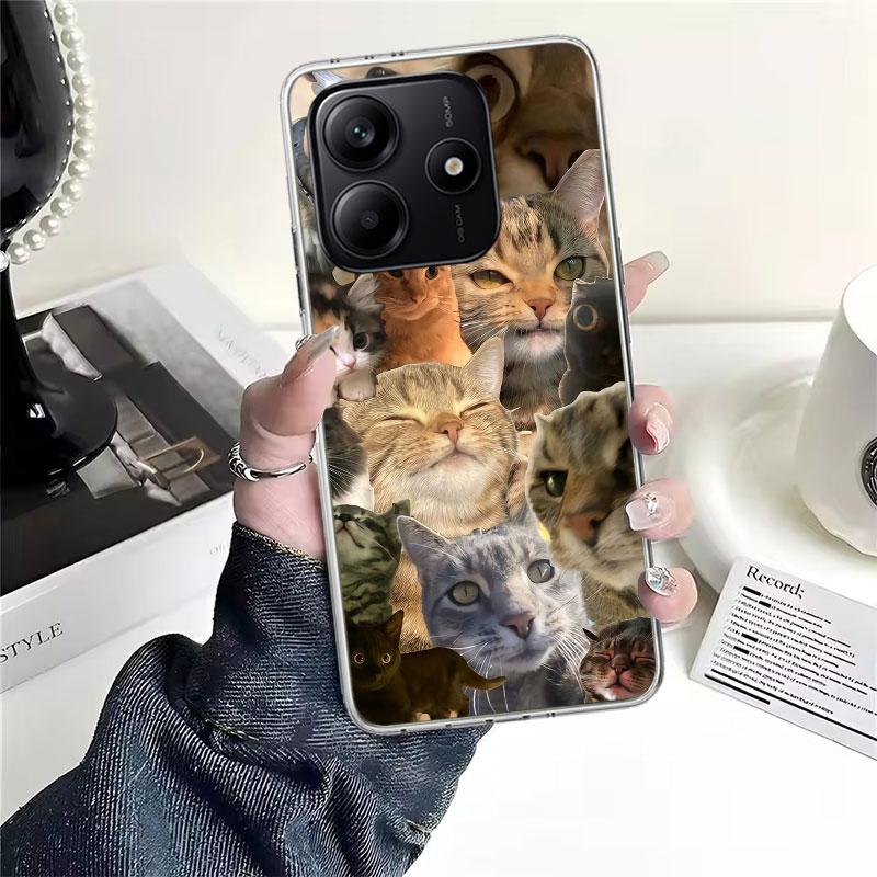 Crying Cat Memes Soft Phone Case For Xiaomi Redmi Note 15 14 14S 13 12 Pro Plus 12S 11 11S 11E 10 10S 11T 5G Fundas Coque Redmi
