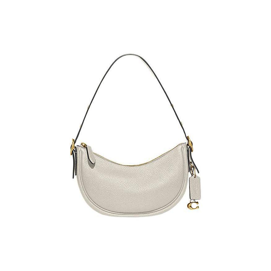 New COACH Luna Cow Leather Handbag Shoulder Bag Women's Chalk White CC439-B4HA