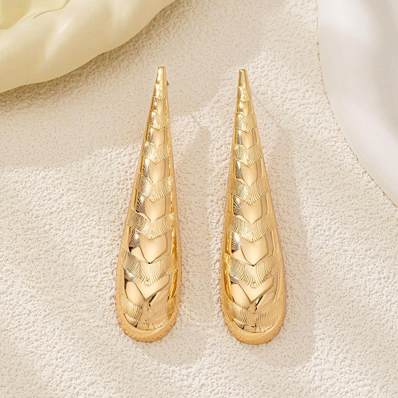 European and American fashion personality exaggerated water drop earrings set personalized earrings