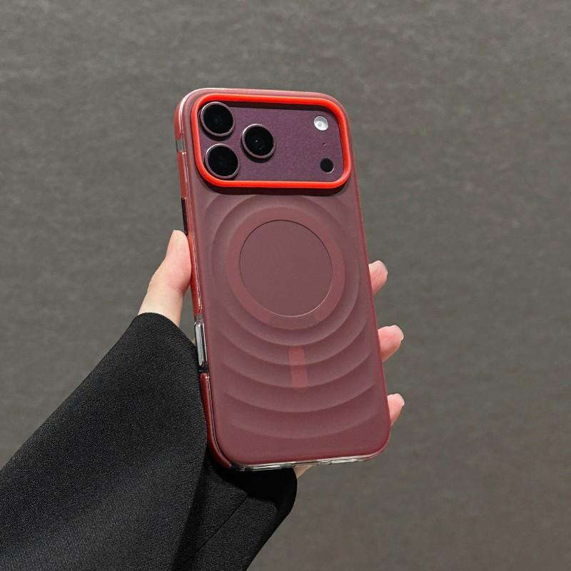Magnetic Phone Case IPhone 18 Pro Max 17 With Macaron Wave Dual-Tone Edge Anti-Shock Full Cover