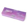 Sanrio Kuromi Pencil Opening Holds 6 Includes Mini Sharpener and Name Item Number 264989 Double-Sided Case, Double-Sided Type, Pencils, Space,