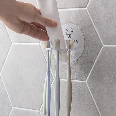 Aufbewahrungsfreier Halter Rack Punch Zahnpasta Zahnbürste Organizer