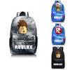 Roblox Pattern Kids Schoolbag Backpack With Starry Background And Large Capacity