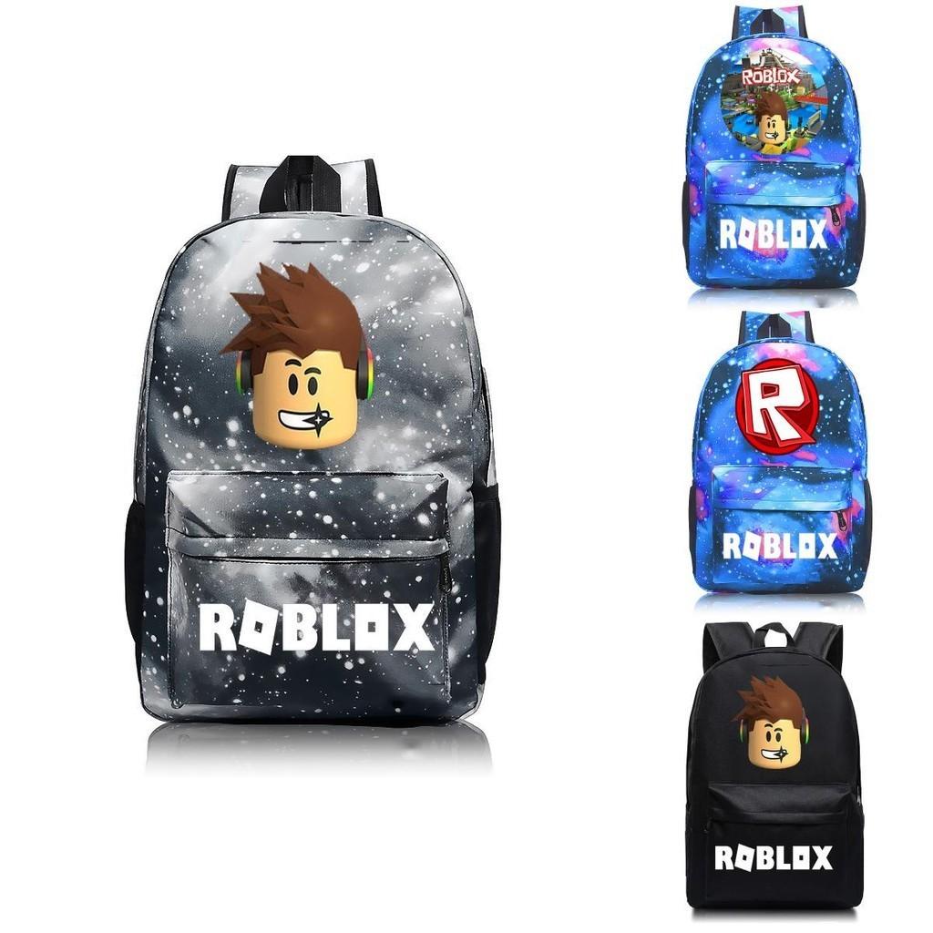 Roblox Pattern Kids Schoolbag Backpack With Starry Background And Large Capacity