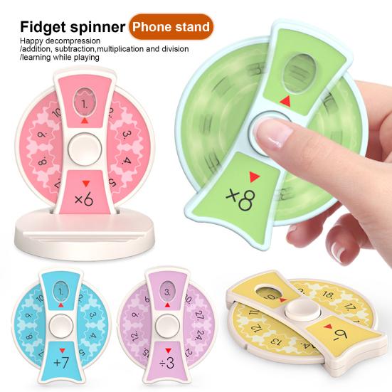 

Математика Fidget Spinner держатель для телефона сложение вычитание умножение деление обучение образовательный математический факт спиннер игрушка арифметика учебное пособие математика A