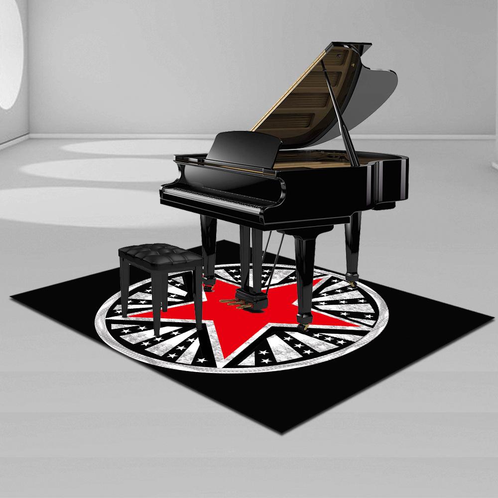 Square Piano Carpet Giveaway Floor Mat Musical Instrument Promotional Item Qin Shop Gift Company Quick Manufacturing