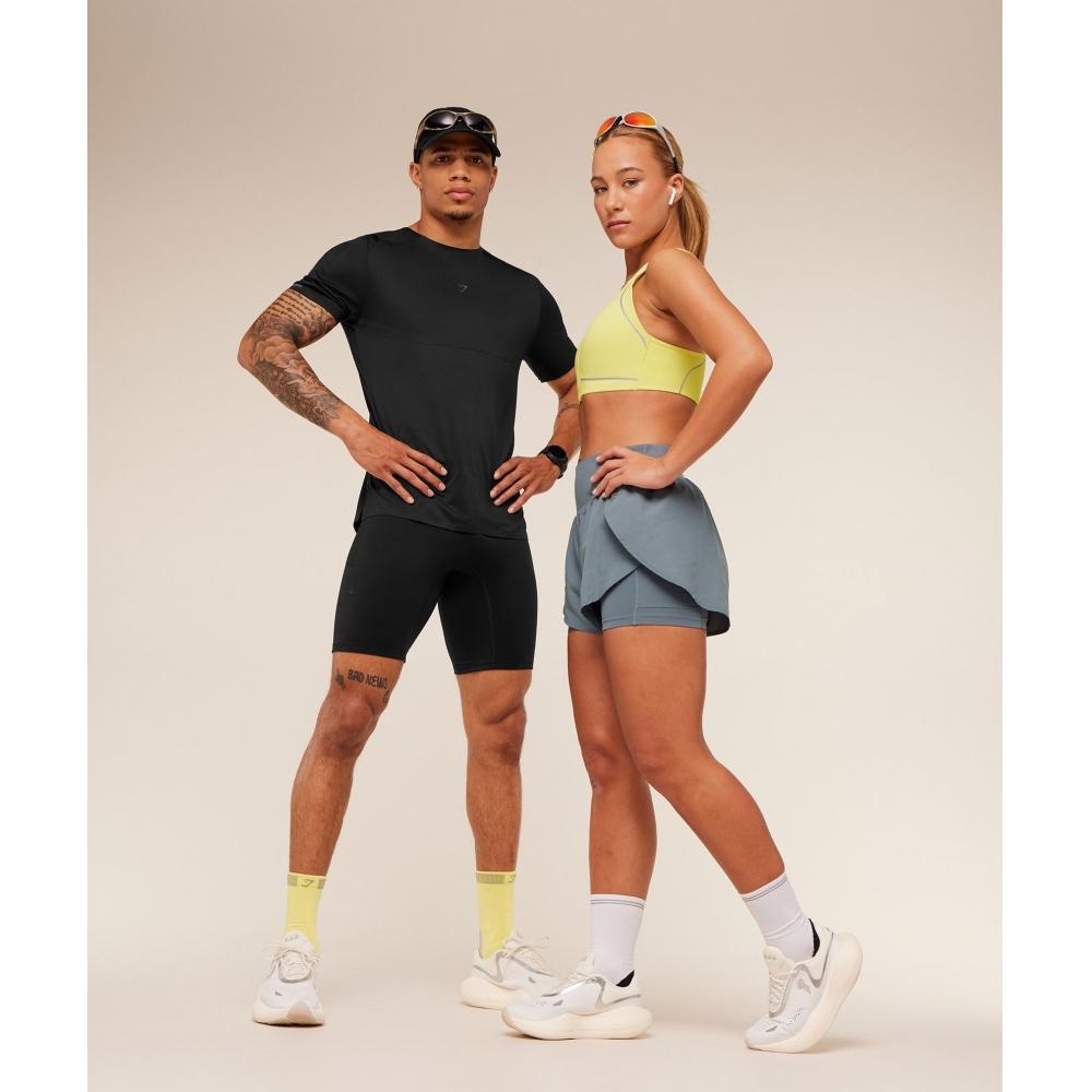 Gymshark Running EliTe T shirT Black A2b4d Bb2j