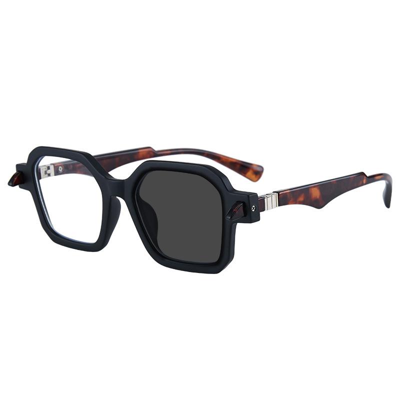 Square Oversized Photochromic Anti Blue Light Reading Glasses Women Men Wide Arms Eyeglasses Presbyopia Reading Glasses+0 To 6.0