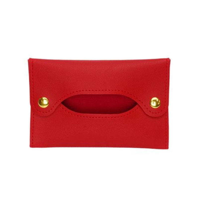 Pocket Tissue Bag Reusable Tissue Travel Pouch Tissue Storage Bag Paper PU Leather Case Sanitary Bags For Bathroom Small Items