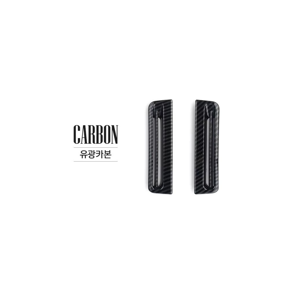 For Genesis G80 -2026 LHD Carbon Fiber Car Interior Dashboard Front Upper Air Vent Outlet Cover Trim Car Accessories