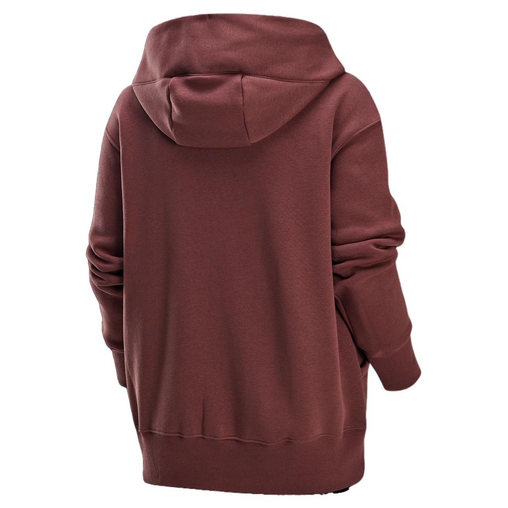 (WMNS) Nike Sportswear Phoenix Fleece Oversized Full-Zip Hoodie Asia Sizing 'Red Sepia' Women's DQ5759-218