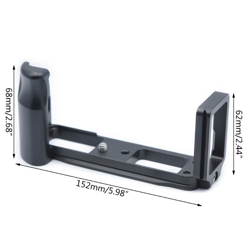 Para X-E1 X-E2 Sistema de Liberación Rápida Placa QR Adaptador de Montaje para Trípode de Cámara Soporte en L Vertical Horizontal Aleación de Aluminio