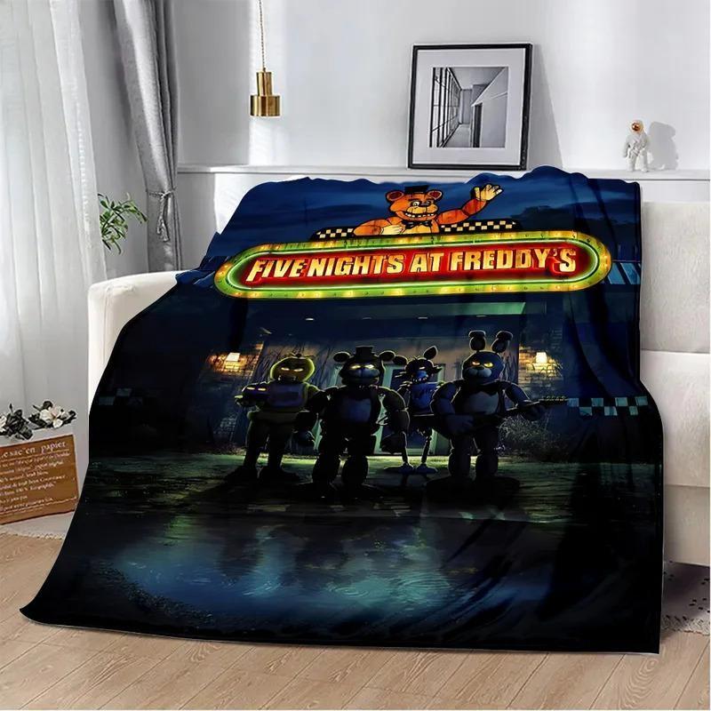 Cartoon Five Nights at Freddys Printed Blanket  Soft Comfortable Warm for Home Travel and Birthday Gifts