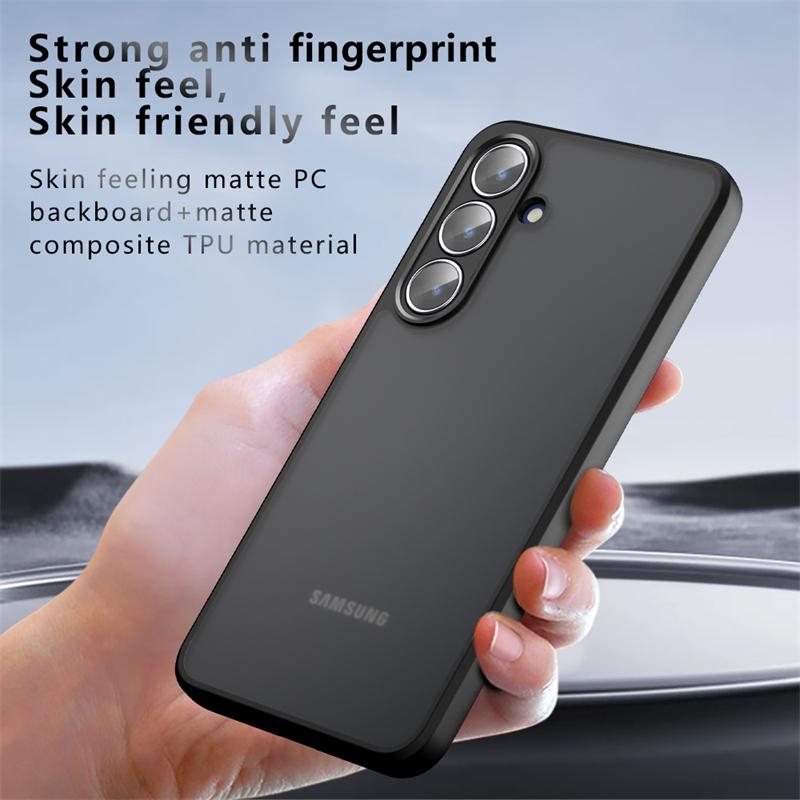 Translucent Matte Case For Samsung Galaxy S25 FE Anti-knock Matte Back Cover Samsung Galaxy S25 FE Case For Samsung S25 FE Case