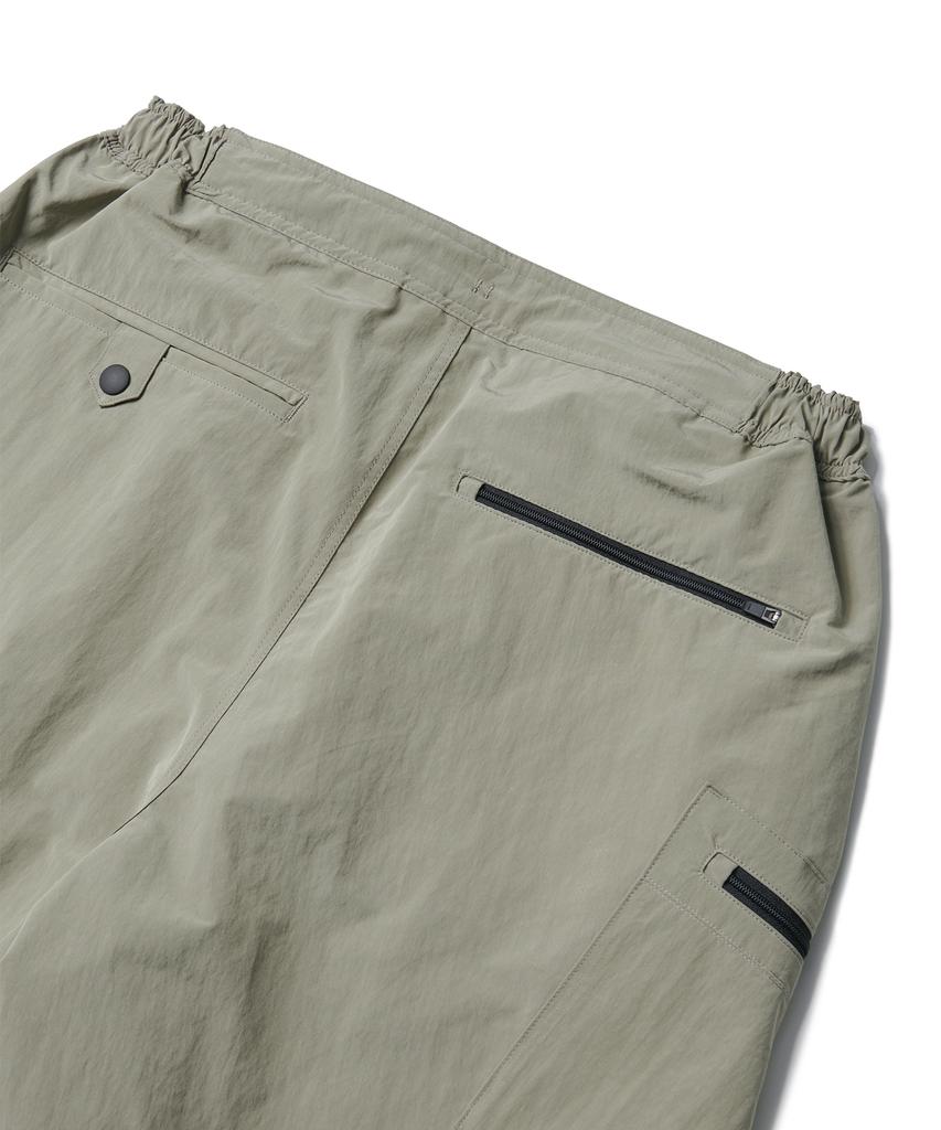 Lamolaeng Pleated Runner Shorts Misty Gray