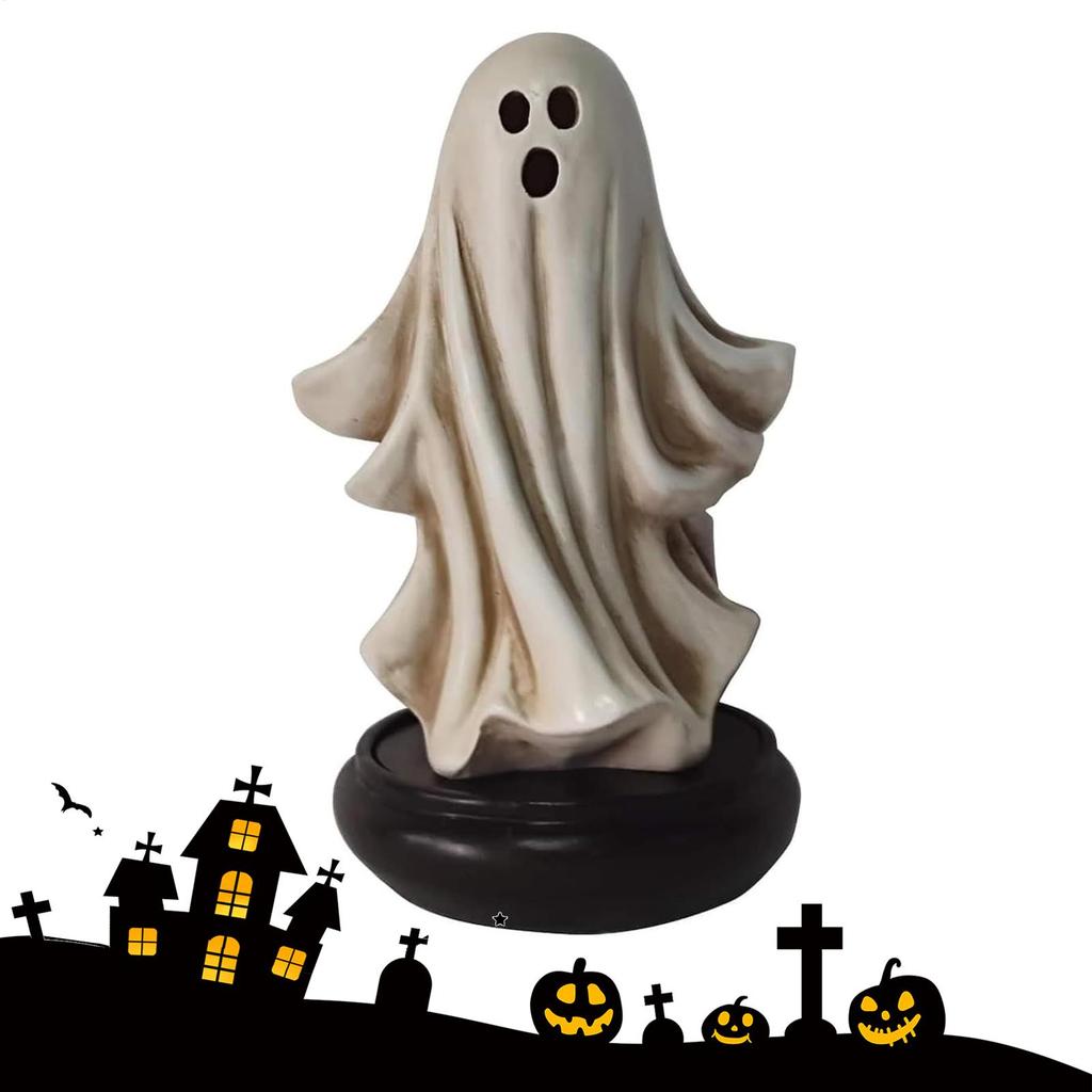 Ghost Incense Burner For Halloween Ghost Incense Holder Ornaments Aromatherapy Furnace Resin Fragrance Stove For Yoga Meditation