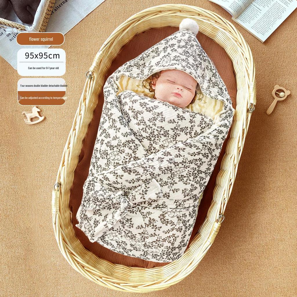 Four-Season Swaddle: Newborn Cotton Blanket for All-Year Comfort