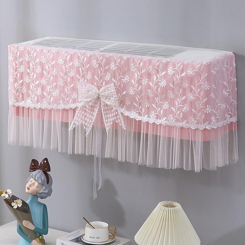 1pc Conditioner Cover Prevent Direct Blowing Bow-Tie Windshield Curtain Hanging Air Dust-proof