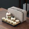 Ru kiln business gift tea set gift box Kung Fu tea set wholesale teapot to give customers a gift