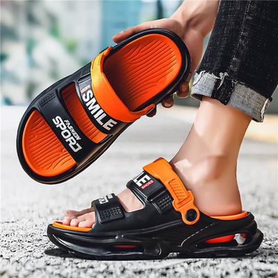 Sommer Herren Sandalen Neue Haus Gartenschuhe Bequeme und Leichte Herren Hausschuhe Rutschfeste Weiche Sohle Zehensandalen