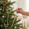 Christmas Decoration Supplies Creative Candy Cane Pendant Red And Green Lollipop Pendant Pentacle Christmas Tree Cuttings