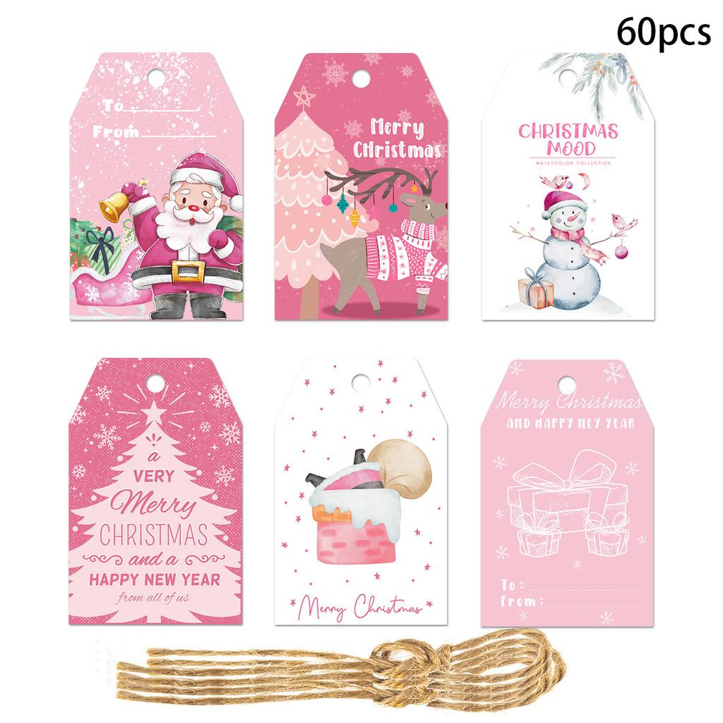Themed Christmas Paper Gift Tags With Vintage Snowman For Festive Event Decor