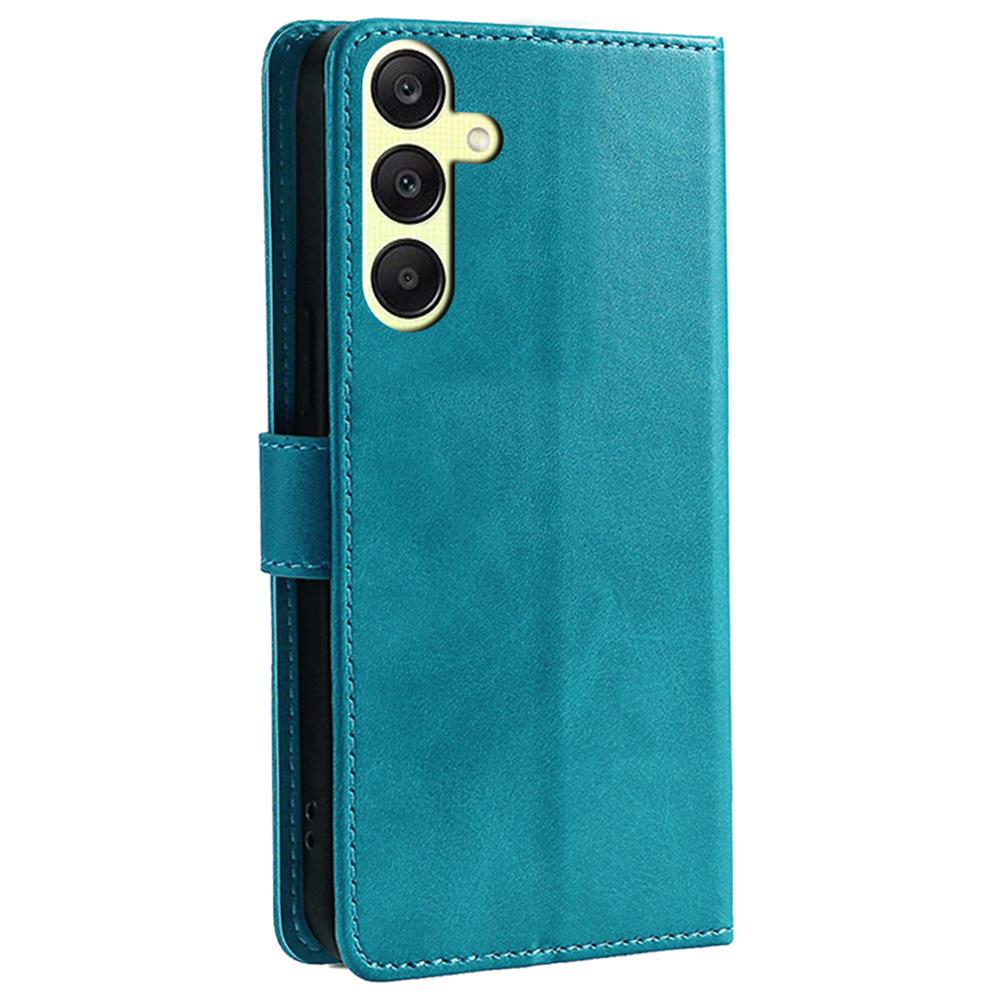 Leather Case for Samsung Galaxy A25 5G (Global) (161.0 x 76.5 x 8.3mm) Wallet Stand Cover