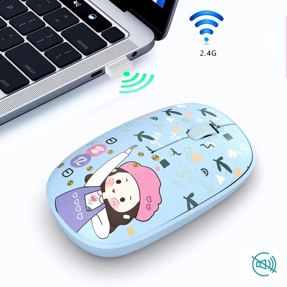 Silent Bluetooth Mice Bluetooth 5.0 Computer Mouse High-quality Wireless Mouse  School