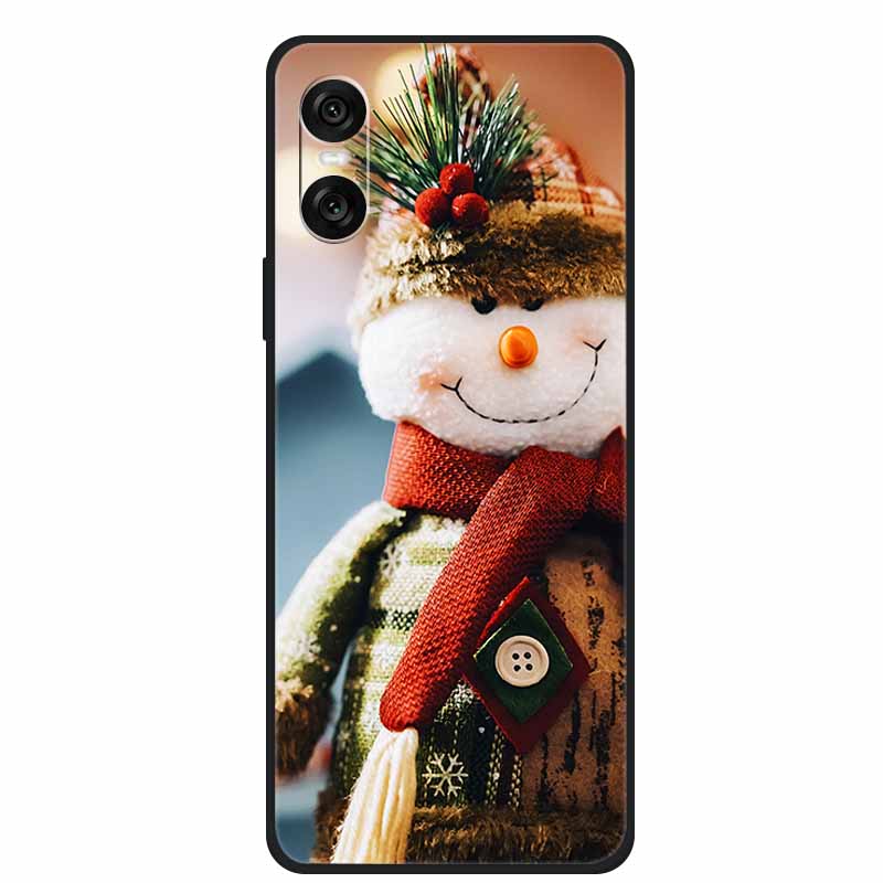 Christmas Phone Cases For Sony Xperia 10 VI 5G Case Soft TPU Silicone Santa Santa Claus Cover For Xperia 10VI Cover Bumper Funda