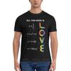 All You Need Is a Love of LGBT Maths Classic TShirt Kawaii Clothes T Shirts for Unisex Cotton Blouse Short Sleeve Tee Unisex