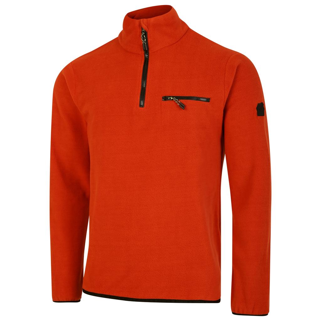 Mens Affinity Zip Neck Fleece Top