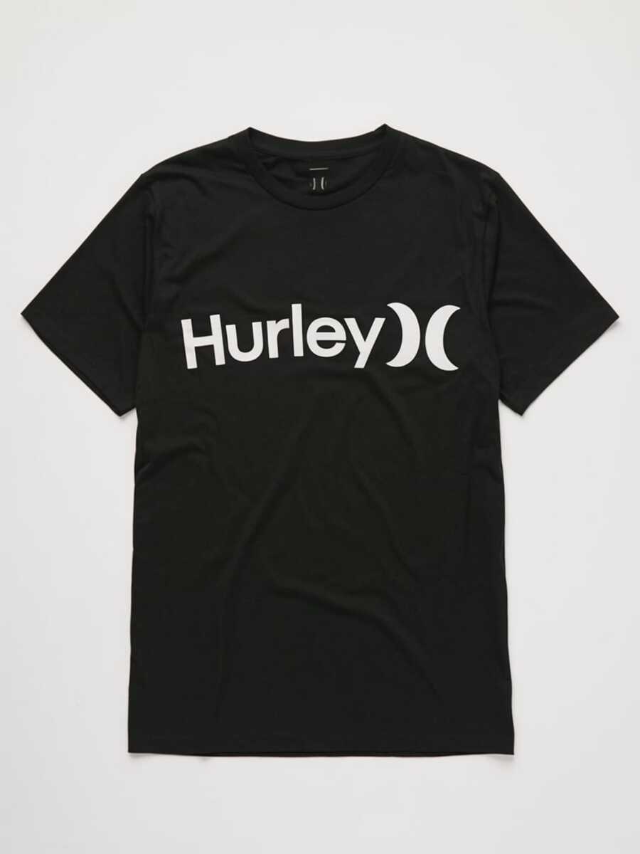 

Минималистичная унисекс футболка Hurley с логотипом, пляжной тематикой и атмосферой серфинга L