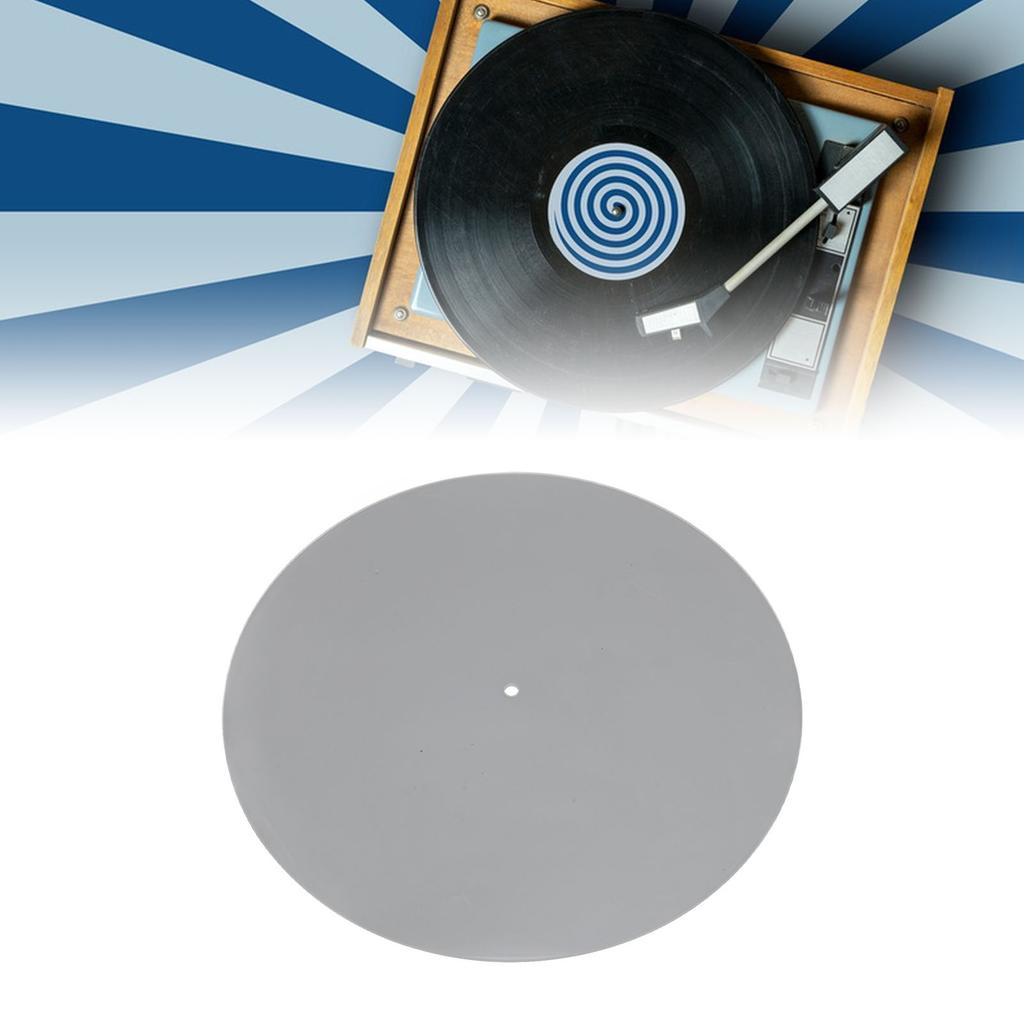 Acrylic Turntable Mat Reduce Noise Improved Sound Quality Anti Static Slipmat for Records 12in