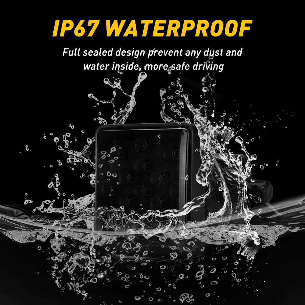 Trailer Truck Caravan 15LED Taillight Tail Light Turn Signal Indicator Brake Stop Lamp Number Plate Light Rear Reverse DRL