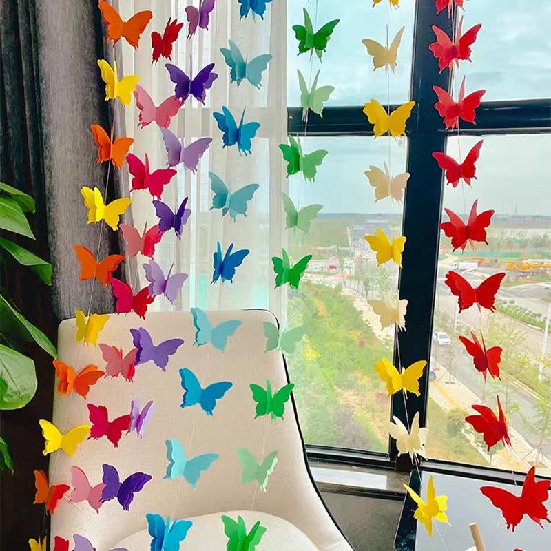 Colorful 3D Butterfly Paper Flower Decor for Parties and Events