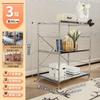 Japanese Stainless Steel Multi-Layer Corner Shelf, Floor Stand for Kitchen Storage, Multifunctional Space-Saving Rack for Home