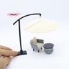 1Pcs Miniature Dollhouse Sun Umbrella Simulated Building Sand Table Outdoor Sunshade Model Garden Courtyard Ornament for Gifts