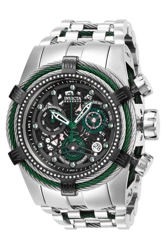 

Reserve 53mm Stainless Steel Black Green Stainless Steel Black Dial Z60 Quartz 27235 Regular Import Green [Invicta] + + Men s