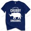 Brand T Shirt Mens Loose Save The Chubby Unicorn Rhino T Shirt - Funny Animal Love Hipster Tee-