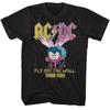 AC/DC Large Fly, Fly On the Wall Tour Black Rock and Roll Music Band T-T-shirt Tops Tees Men's Women's Unisex