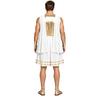 Vestido Toga de Dios Griego para Hombre con Pulseras Sin Mangas Gasa con Caída Cuerpo Metálico Brillante para Fiesta de Disfraces de Halloween Cosplay