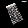 120pcs Magnetic Nail Absorbing Nail Plate Color Test Display Board for Nail Art Practice Swatch Organizer for Salon and DIY Manicure