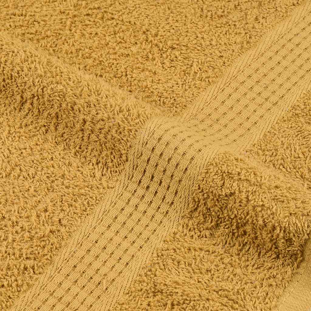 Vidaxl Ręczniki Prysznicowe 2 Szt. Złoty 70X140Cm 360 Gsm 100% Bawełna
