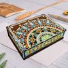 1 Set scatola portaoggetti per pittura con diamanti Kit portagioie in legno decorativo con strass artistico fai-da-te per la casa